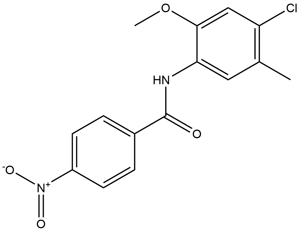 N-(4-chloro-2-methoxy-5-methylphenyl)-4-nitrobenzamide Structure