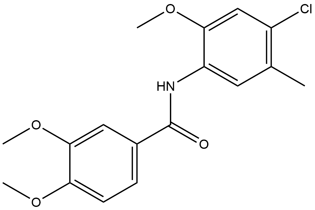 N-(4-Chloro-2-methoxy-5-methylphenyl)-3,4-dimethoxybenzamide Structure