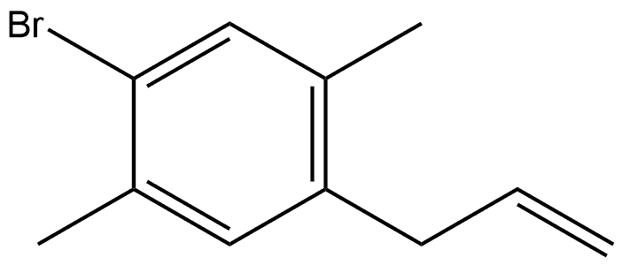 1-Bromo-2,5-dimethyl-4-(2-propen-1-yl)benzene Structure