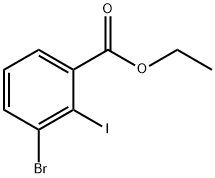 Benzoic acid, 3-bromo-2-iodo-, ethyl ester Structure