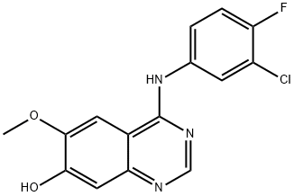 7-Quinazolinol, 4-[(3-chloro-4-fluorophenyl)amino]-6-methoxy- Structure