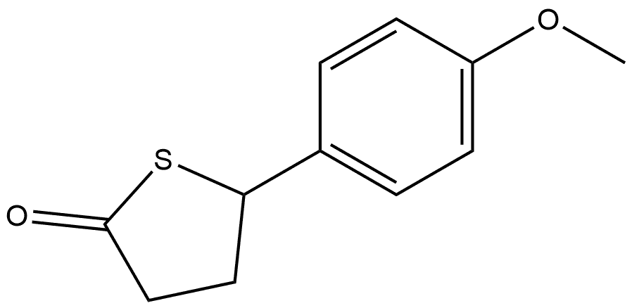 2(3H)-Thiophenone, dihydro-5-(4-methoxyphenyl)- Structure