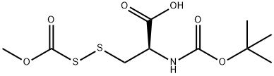 L-Alanine, N-[(1,1-dimethylethoxy)carbonyl]-3-[(methoxycarbonyl)dithio]- Structure