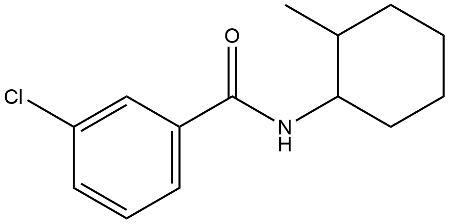 3-Chloro-N-(2-methylcyclohexyl)benzamide Structure