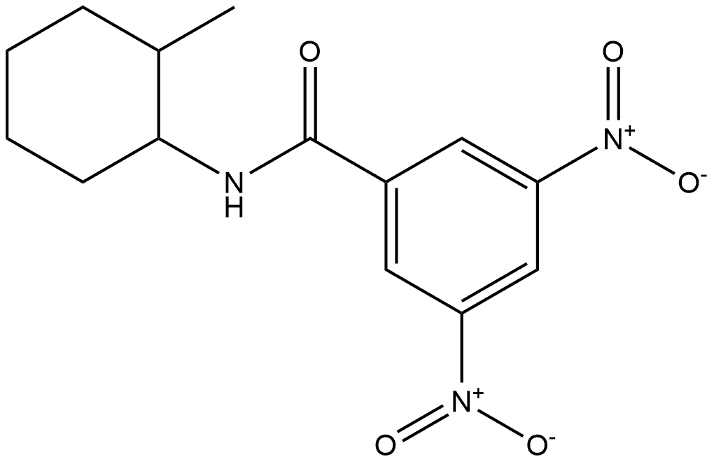 N-(2-methylcyclohexyl)-3,5-dinitrobenzamide Structure