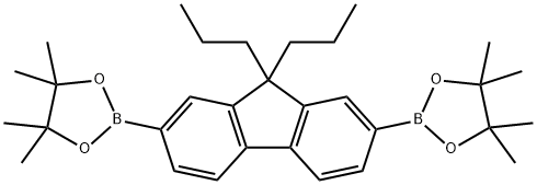 1,3,2-Dioxaborolane, 2,2'-(9,9-dipropyl-9H-fluorene-2,7-diyl)bis[4,4,5,5-tetramethyl- Structure