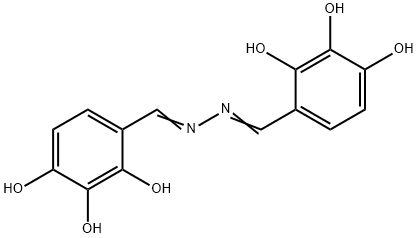 Benzaldehyde, 2,3,4-trihydroxy-, 2-[(2,3,4-trihydroxyphenyl)methylene]hydrazone Structure