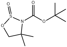 1,2,3-Oxathiazolidine-3-carboxylic acid, 4,4-dimethyl-, 1,1-dimethylethyl ester, 2-oxide Structure