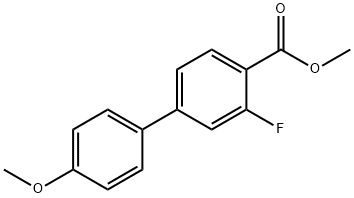 methyl 2-fluoro-4-(4-methoxyphenyl)benzoate Structure