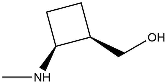 rel-((1R,2S)-2-(Methylamino)cyclobutyl)methanol Structure