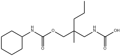 Carbamic acid, [2-(hydroxymethyl)-2-methylpentyl]-, cyclohexylcarbamate (ester) (8CI) Structure