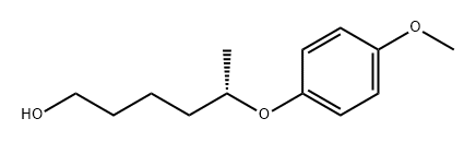 1-Hexanol, 5-(4-methoxyphenoxy)-, (5S)- 구조식 이미지