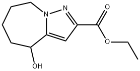 4H-Pyrazolo[1,5-a]azepine-2-carboxylic acid, 5,6,7,8-tetrahydro-4-hydroxy-, ethyl ester Structure