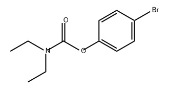 Carbamic acid, N,N-diethyl-, 4-bromophenyl ester 구조식 이미지