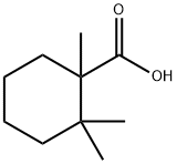 1,2,2-trimethylcyclohexane-1-carboxylic acid Structure