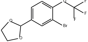 1,3-Dioxolane, 2-[3-bromo-4-(trifluoromethoxy)phenyl]- Structure