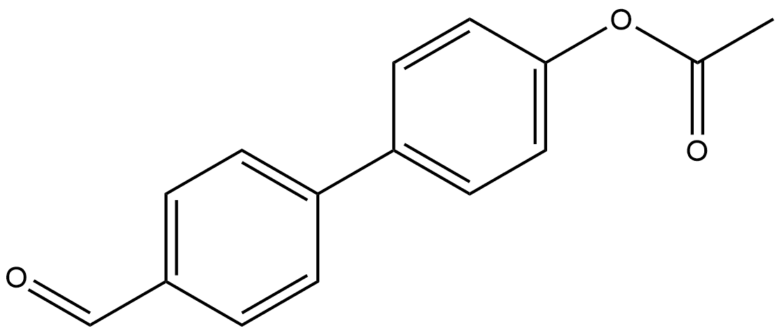 4'-(Acetyloxy)[1,1'-biphenyl]-4-carboxaldehyde Structure