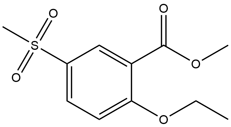 Benzoic acid, 2-ethoxy-5-(methylsulfonyl)-, methyl ester Structure