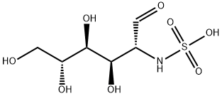 D-Glucose, 2-deoxy-2-(sulfoamino)- Structure