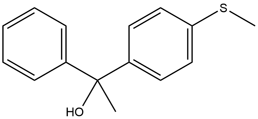 α-Methyl-4-(methylthio)-α-phenylbenzenemethanol Structure