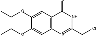 4(3H)-Quinazolinone, 2-(chloromethyl)-6,7-diethoxy- Structure