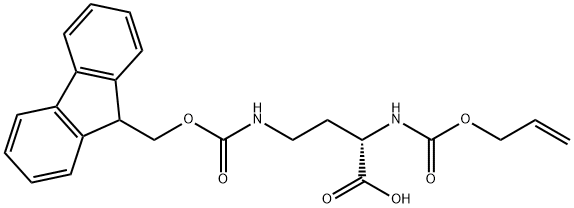 Aloc-L-Dab(Fmoc)-OH Structure