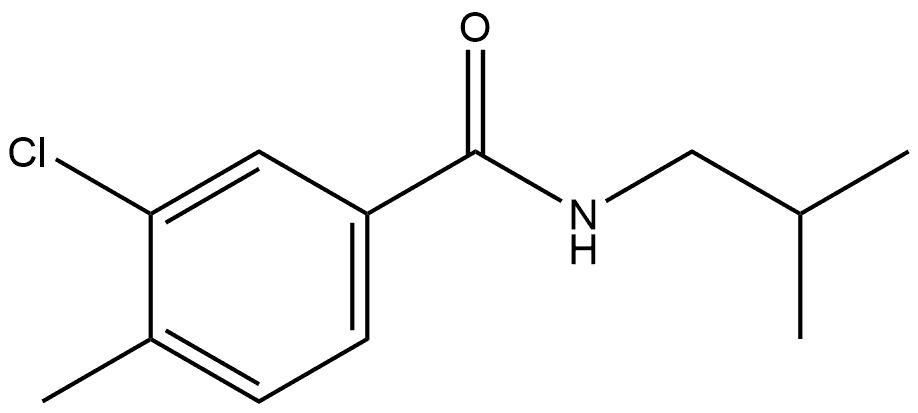 3-Chloro-4-methyl-N-(2-methylpropyl)benzamide Structure