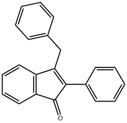 1H-Inden-1-one, 2-phenyl-3-(phenylmethyl)- 구조식 이미지
