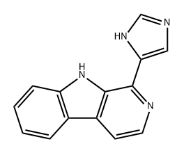 9H-Pyrido[3,4-b]indole, 1-(1H-imidazol-5-yl)- Structure