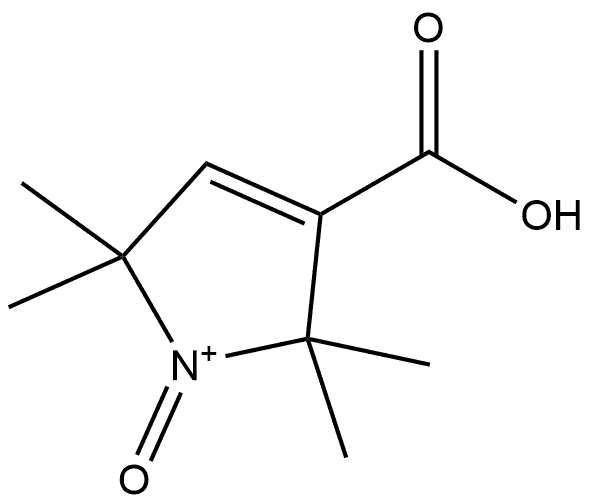 1H-Pyrrolium, 3-carboxy-2,5-dihydro-2,2,5,5-tetramethyl-1-oxo- 구조식 이미지