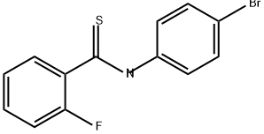 Benzenecarbothioamide, N-(4-bromophenyl)-2-fluoro- Structure