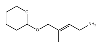 2-Buten-1-amine, 3-methyl-4-[(tetrahydro-2H-pyran-2-yl)oxy]-, (2E)- Structure