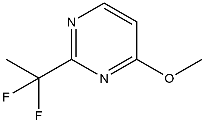 2-(1,1-difluoroethyl)-4-methoxypyrimidine Structure