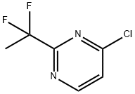 Pyrimidine, 4-chloro-2-(1,1-difluoroethyl)- Structure