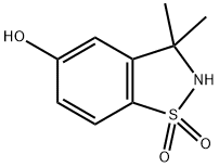 1,2-Benzisothiazol-5-ol, 2,3-dihydro-3,3-dimethyl-, 1,1-dioxide Structure