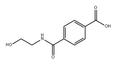 Benzoic acid, 4-[[(2-hydroxyethyl)amino]carbonyl]- Structure