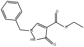 1H-Pyrazole-4-carboxylic acid, 2,3-dihydro-3-oxo-1-(phenylmethyl)-, ethyl ester Structure