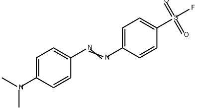 Benzenesulfonyl fluoride, 4-[2-[4-(dimethylamino)phenyl]diazenyl]- 구조식 이미지