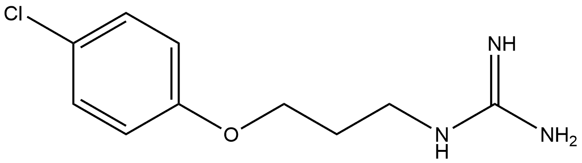 1-(3-(4-chlorophenoxy)propyl)guanidine Structure