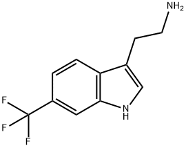 1H-Indole-3-ethanamine, 6-(trifluoromethyl)- Structure