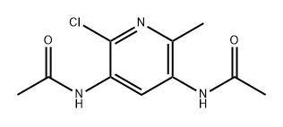 Acetamide, N,N'-(2-chloro-6-methyl-3,5-pyridinediyl)bis- Structure