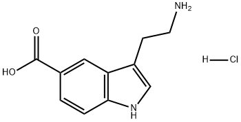 3-(2-aminoethyl)-1H-indole-5-carboxylic acid hydrochloride Structure