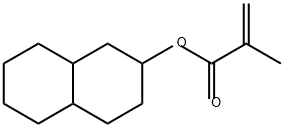 2-Propenoic acid, 2-methyl-, decahydro-2-naphthalenyl ester Structure