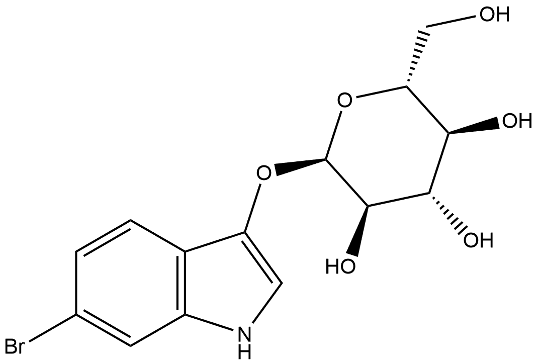 6-Bromo-3-indolyl α-D-glucopyranoside 구조식 이미지