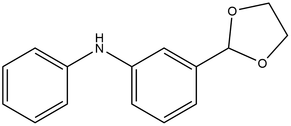 3-(1,3-Dioxolan-2-yl)-N-phenylbenzenamine Structure