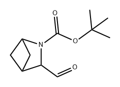 2-Azabicyclo[2.1.1]hexane-2-carboxylic acid, 3-formyl-, 1,1-dimethylethyl ester Structure