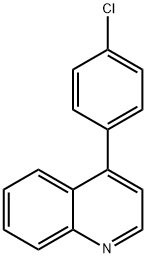 Quinoline, 4-(4-chlorophenyl)- Structure