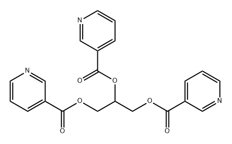 3-Pyridinecarboxylic acid, 1,2,3-propanetriyl ester (9CI) Structure