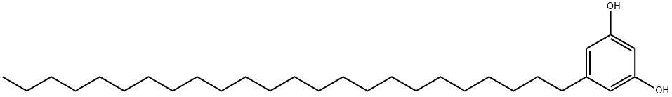 1,3-Benzenediol, 5-tetracosyl- Structure