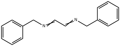 Benzenemethanamine, N,N'-1,2-ethanediylidenebis- Structure